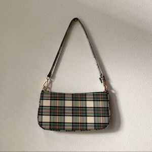 PLAID BAGUETTE BAG
